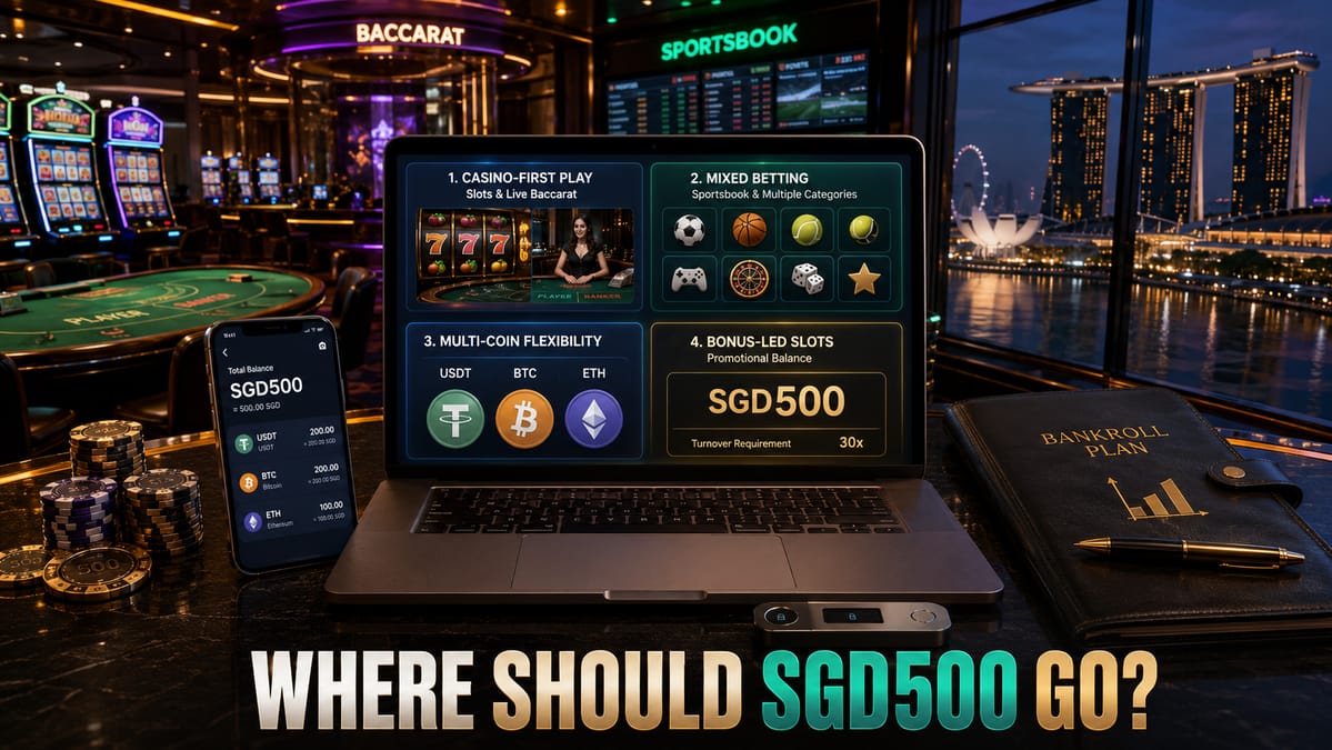 Best crypto casino Singapore options for an SGD500 deposit