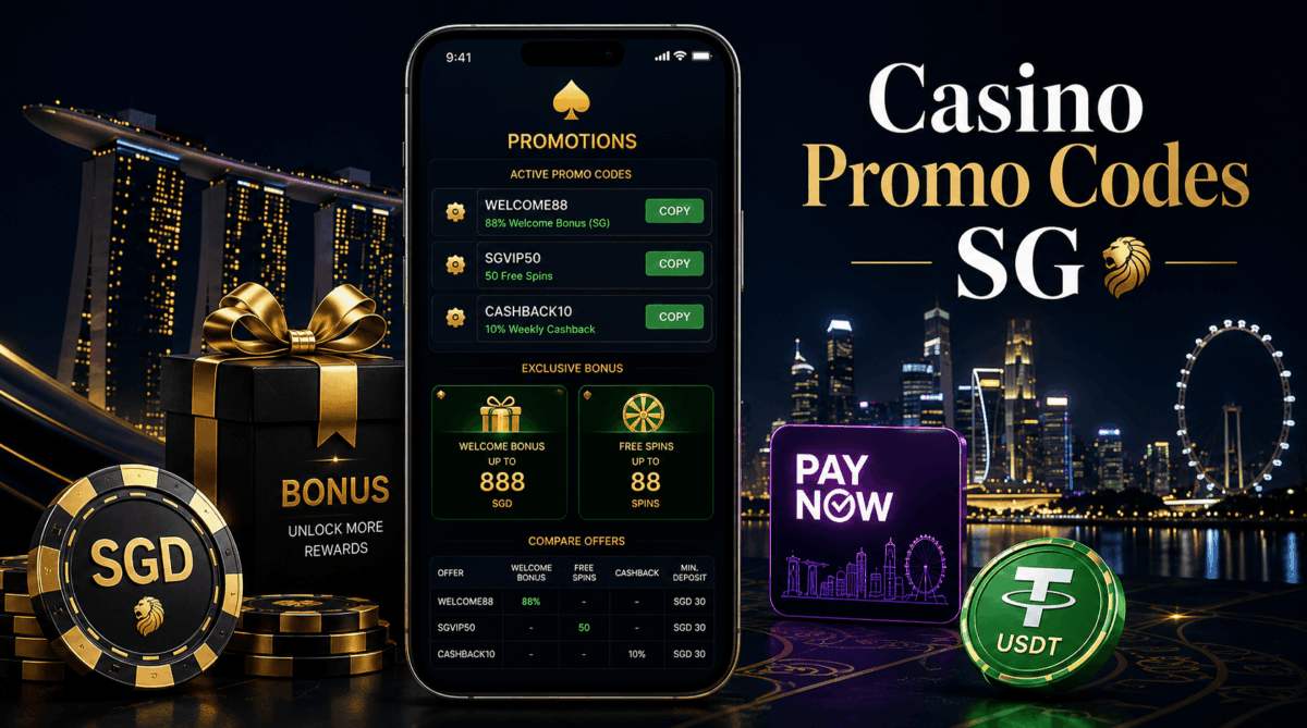 Casino promo codes Singapore guide for current online casino offers